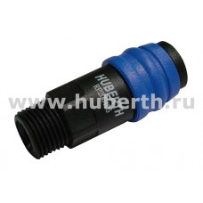 Соединение быстроразъемное пластиковое с резьбой 3/8 нар