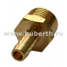 Соединитель с внешней резьбой Huberth 1/2 и елочкой 9мм