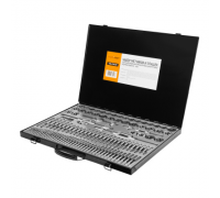 Набор метчиков и плашек WIEDERKRAFT WDK-DTM3110 (М2-М18,110пр)