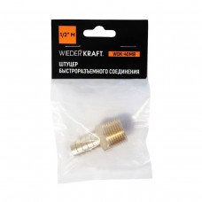 Штуцер быстроразъемного соединения WIEDERKRAFT WDK-40MB (1/2")