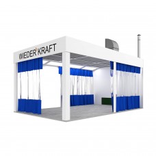 Пост подготовки с диагональным потоком воздуха WIEDERKRAFT WDK-410M (15000м^3/ч)