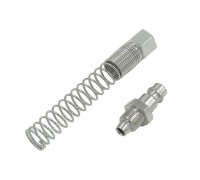 OPT-730PPS Штуцер быстроразъемного соединения пневматического с пружинкой, резьба 3/8