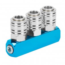 Соединительный пневматический тройник WIEDERKRAFT WDK-65359 (1/4")