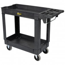 OPT-608S Тележка пластиковая, 2 полки, удлиненная