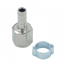 OPT-72008HF Штуцер пневматический ёлочка с обжимным кольцом, внутренняя резьба 1/4