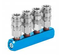 Разветвитель пневматический WIEDERKRAFT WDK‑84MM (1/4F)