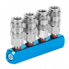 Разветвитель пневматический WIEDERKRAFT WDK‑84MM (1/4F)