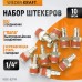 Штекер быстроразъемный WIEDERKRAFT WDK-82PM (1/4M,10шт)