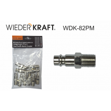 Штекер быстроразъемный WIEDERKRAFT WDK-82PM (1/4M,10шт)