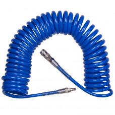 Шланг пневматический спиральный высокого давления 8х12 мм, 15 м, резьба 1/4"; KING TONY 79953-15